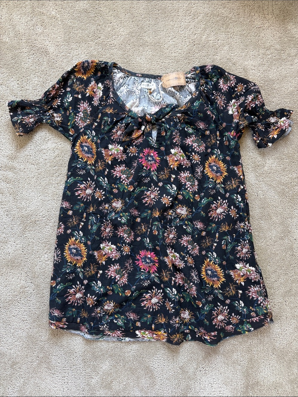 Natural Life NWT 100% Cotton Boho Fairy Mini Dress